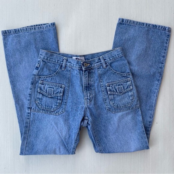 Arizona Jean Co. | Vintage 90s Y2k Light Wash Low/Mid Rise Flare Jeans - Picture 2 of 10